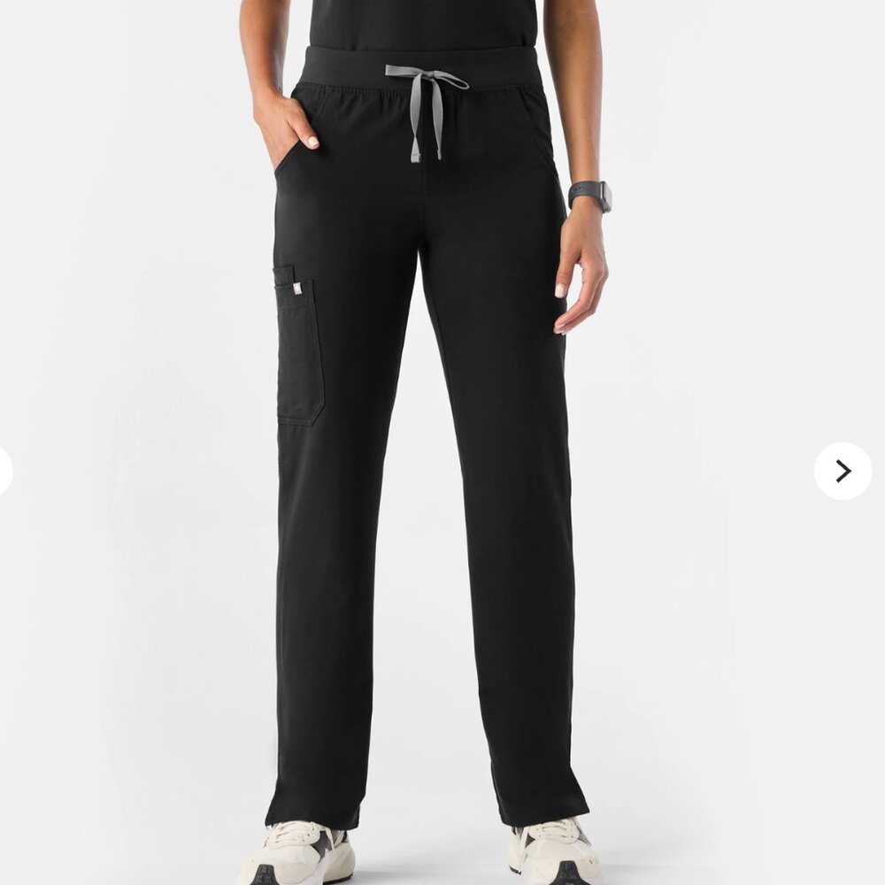 Figs Black Kade Cargo Scrub Pants Size XS
